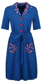 Tante Betsy Dress Vera Lynn DUO Birds Blos Blue