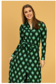 Tante Betsy Shirt Dress Long Wally Green