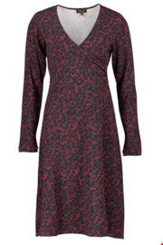 ZILCH Dress Cross Leaves Port