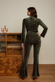 King Louie Border Flared Pants Jubilee pine green