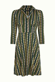 King Louie Diner Dress Quincy pine green