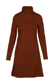 LaLamour Flared Dress Turtle Neck brown umbre