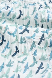 Seasalt Larissa Organic Cotton Shirt Bird Collage Chalk