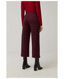 SURKANA Ankle Fluid Jacquard Trousers Red