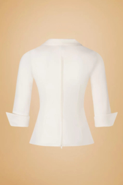 GLAMOUR BUNNY Dianne Blouse in White
