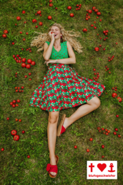 Blutsgeschwister Fullmoon Circle Skirt Cherry Caprese