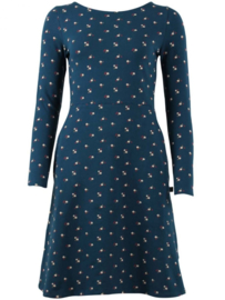 Danefae Sidsel Dress Stone Blue Miniflower