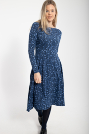 Danefae Organic Sigrid Dress marine/ cold blue