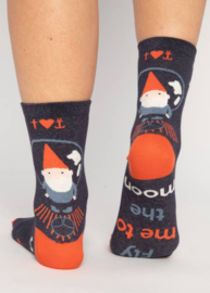 Blutsgeschwister Sensational Steps Lot fly me to the moon socks
