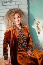 Mooi Vrolijk Trouser Chic - Basic Rust Steam Velvet