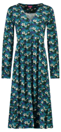 Tante Betsy Dress Shiva Midi Tropical Forest Blue