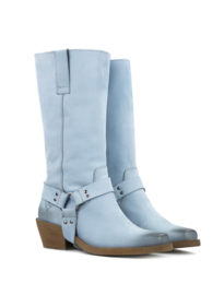 La Pintura Madrid Biker boots Blauw met gesp