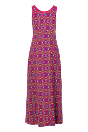 LaLamour Long Singlet Dress Flower purple/ pink