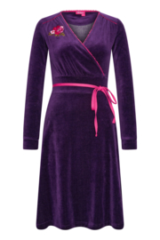 Tante Betsy Dress Swirly Velvet Purple