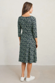 Seasalt April Jersey Dress Sweet Leaves Maritime Stem