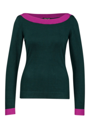 Zilch Top Boatneck Pine/ Berry