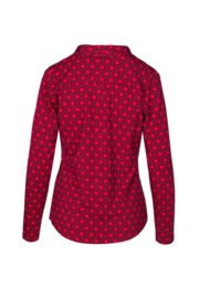 LaLamour Blouse Shawl Collar Retro red