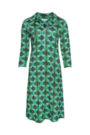 LaLamour Zipper Dress Seventies Turquoise