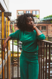 Green Queens Sweater Lima velvet green