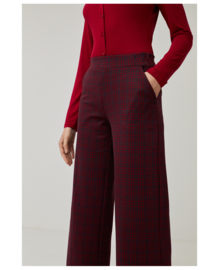 SURKANA Ankle Fluid Jacquard Trousers Red