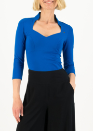 Blutsgeschwister Pow Wow Vau Cropped Bright Blue