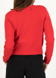 Blutsgeschwister Save the World stunning red knit