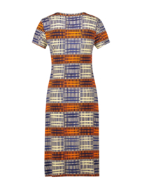 IEZ! - Dress Jersey Print Stripe Blue/ Red/ White