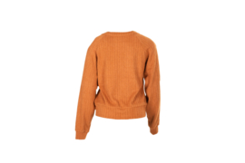 Mooi Vrolijk Vest Knitted Basic Terracotta Kipidee