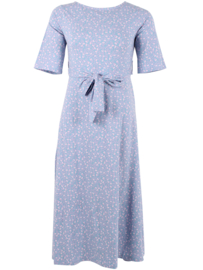 Danefae Dadeflora Cotton Dress light blue fleurie