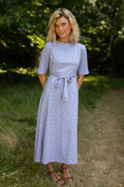 Danefae Dadeflora Cotton Dress light blue fleurie