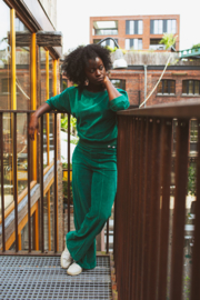 Green Queens Sweater Lima velvet green