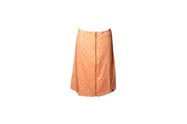 Mooi Vrolijk Skirt Zipper Animal Print Beige and Orange