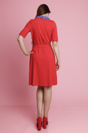 Tante Betsy Dress Vera Lynn DUO Birds Blos Red