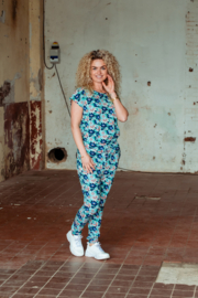 Mooi Vrolijk Trouser Relax Mint Flowers