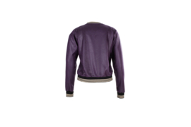 Mooi Vrolijk Bomberjacket Basic Leather - Purple