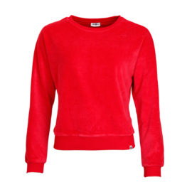 Green Queens Sweater Lima velvet red