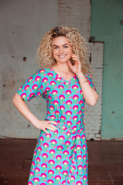 Mooi Vrolijk Dress Sporty Retro Flowers