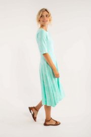 Danefae Charlotte Dress fresh mint/ off white