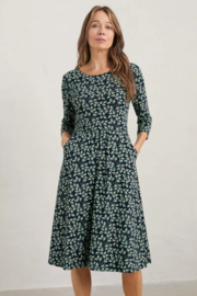 Seasalt April Jersey Dress Sweet Leaves Maritime Stem