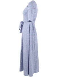 Danefae Dadeflora Cotton Dress light blue fleurie