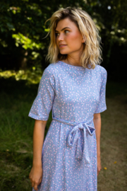 Danefae Dadeflora Cotton Dress light blue fleurie