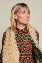 King Louie Cilla Gilet Boheme marzipan