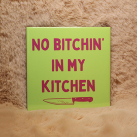 14. ''No Bitchin' In My Kitchen'' Groen/Fuchia