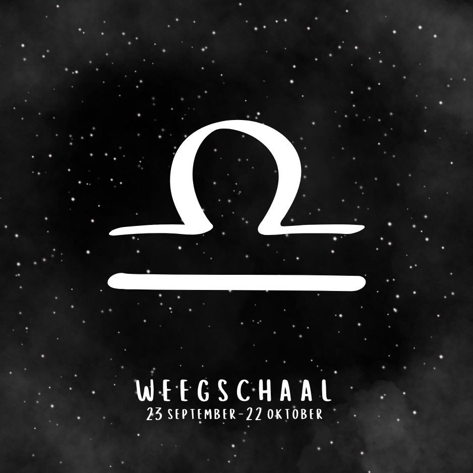 84. ''Weegschaal'' Zwart/Wit