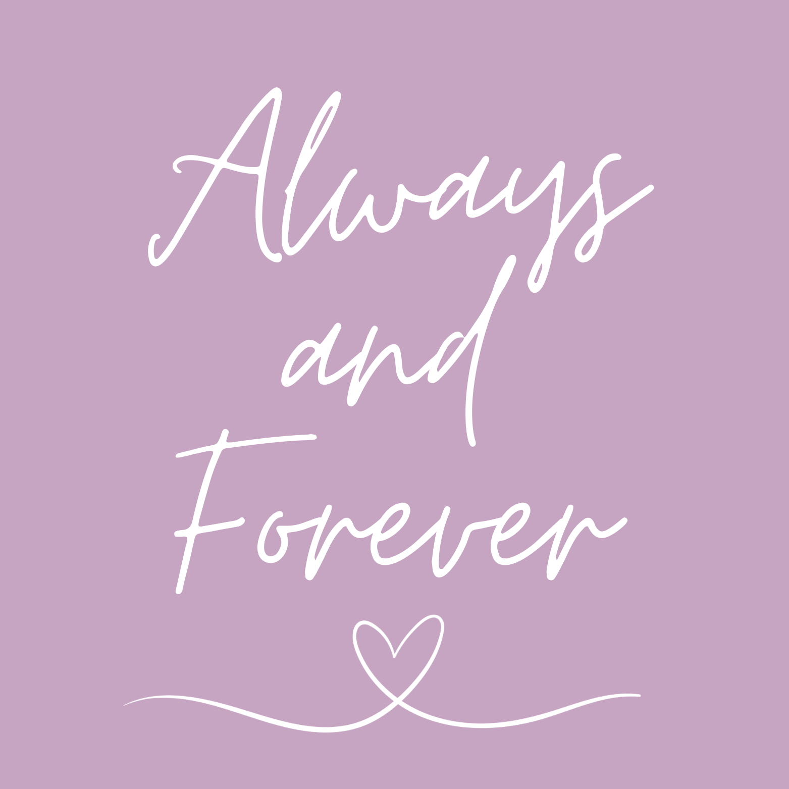 12. ''Always And Forever'' Lavendel/Wit