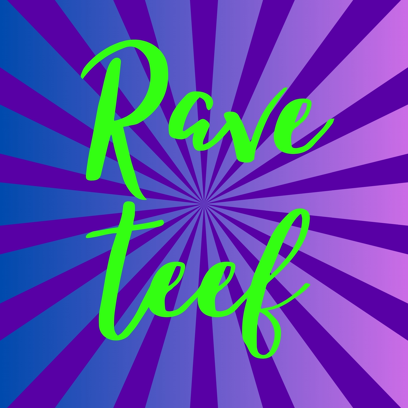 61. ''Rave Teef'' Paars/Blauw