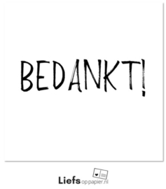 Bedankt