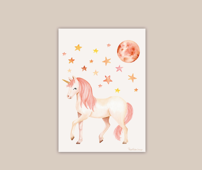 Unicorn poster A4