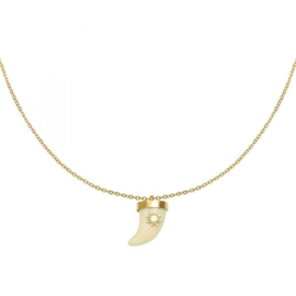 NECKLACE - TOOTH GOLD
