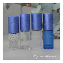 Roll-On Flasche 5 ml - Brushed Blau (mehrere Optionen)